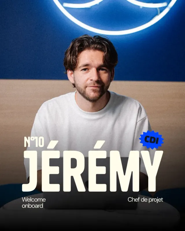 Bienvenue à Jérémy, nouveau chef de projet social media