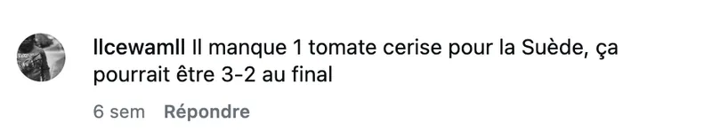 Commentaire d’internaute — campagne Savéol