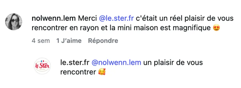 Commentaire d’internaute — campagne Le Ster