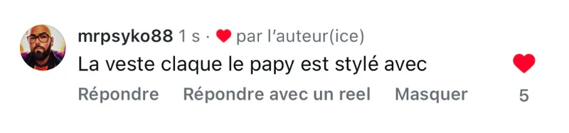 Commentaire d’internaute — campagne Magasin Vert